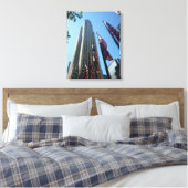 rockefeller vlaggen canvas afdruk (Insitu (Slaapkamer))