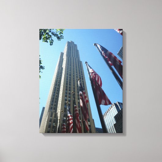 rockefeller vlaggen canvas afdruk (Voorkant)