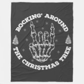  rocken rond de kerstboom fleece deken (Voorkant)
