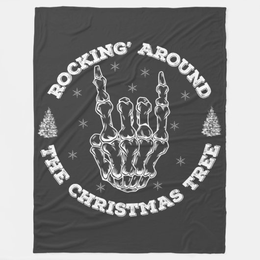  rocken rond de kerstboom fleece deken (Voorkant)