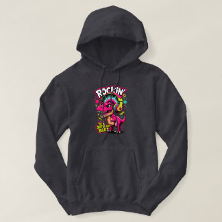 Rockende Dino T-Rex – Grappige Dinosaur Liefhebber Hoodie