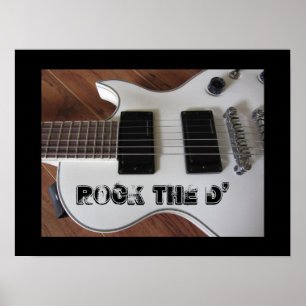 Rockende Gitaar Poster