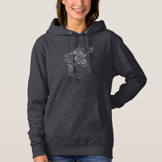 Rockende Neushoorn Hoodie (Voorkant)