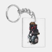 Rockende Notta Bear Sleutelhanger (Voorkant Links)