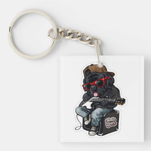 Rockende Notta Bear Sleutelhanger (Voorkant)