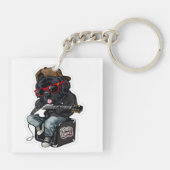 Rockende Notta Bear Sleutelhanger (Achterkant)