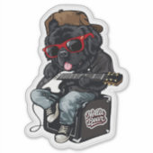 Rockende Notta Bear Sticker (Voorkant)