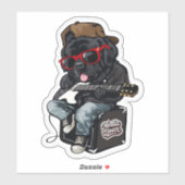 Rockende Notta Bear Sticker (Vel)
