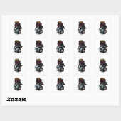 Rockende Notta Bear Vierkante Sticker (Vel)