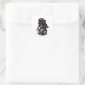 Rockende Notta Bear Vierkante Sticker (Tas)