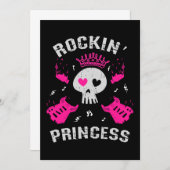 Rockende Prinses Kaart (Voorkant / Achterkant)