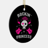 Rockende Prinses Keramisch Ornament (Rechts)