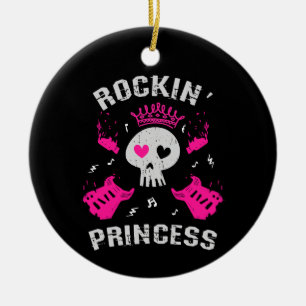 Rockende Prinses Keramisch Ornament