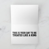 ROCKER 1950 RETRO CLASSIC CAR VADERDAG KAART (Binnen)