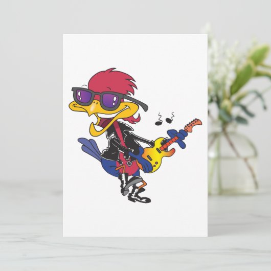 Rocker Bird Kaart (Staand voorkant)