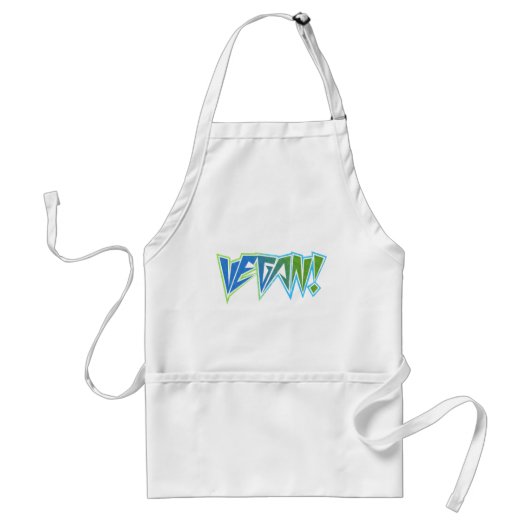 Rocker Blue Vegan Standaard Schort (Voorkant)