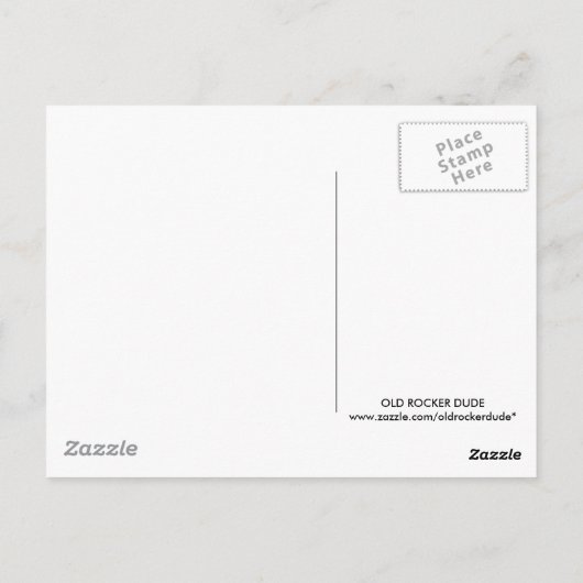 Rocker Box Jukebox Briefkaart (Achterkant)