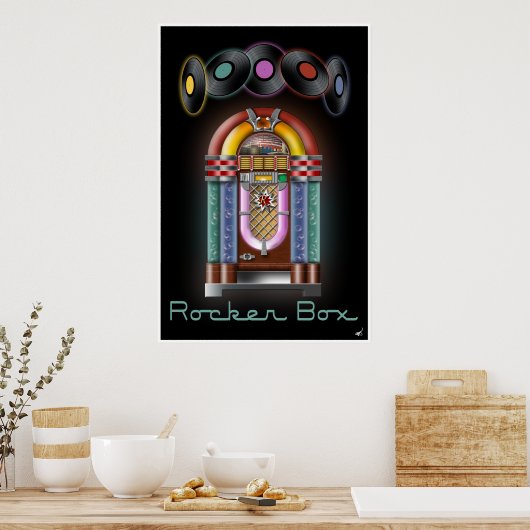 Rocker Box Jukebox Poster (Keuken)