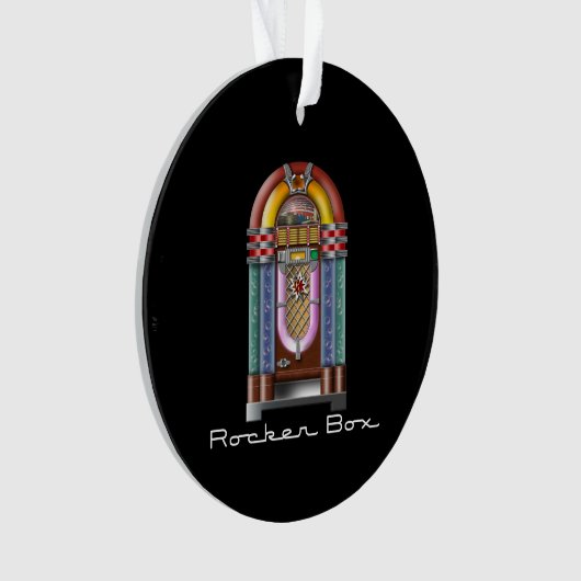 Rocker Box JukeBox Retro Rock Ornament (voorkant)