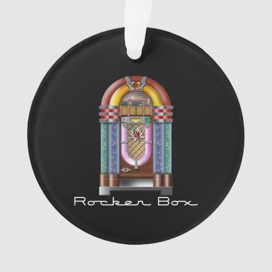 Rocker Box JukeBox Retro Rock Ornament (voorkant)