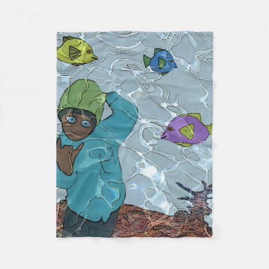 Rocker Boy Fleece Blanket (Voorkant)