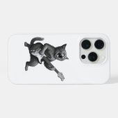 Rocker Cat iPhone Hoesje 15 Pro Case (Achterkant horizontaal)