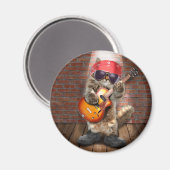 Rocker cat magneet (Voorkant / Achterkant)