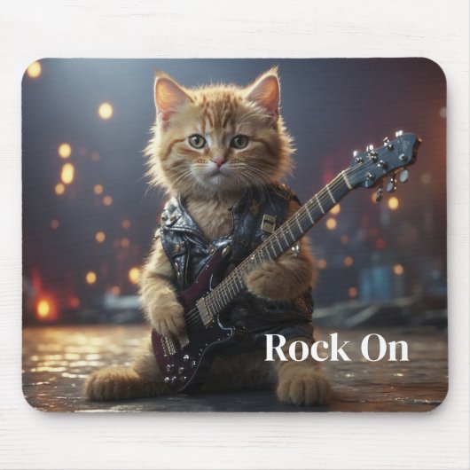 Rocker Cat Muismat (Voorkant)