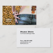 Rocker Chic DJ-visitekaartje Visitekaartje (Voorkant / Achterkant)