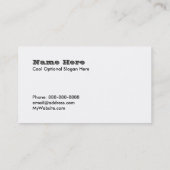 Rocker Chic DJ-visitekaartje Visitekaartje (Achterkant)