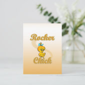 Rocker Chick Briefkaart (Staand voorkant)