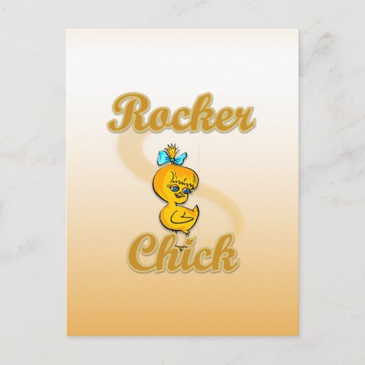 Rocker Chick Briefkaart (Voorkant)