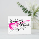 Rocker Chick Briefkaart (Staand voorkant)