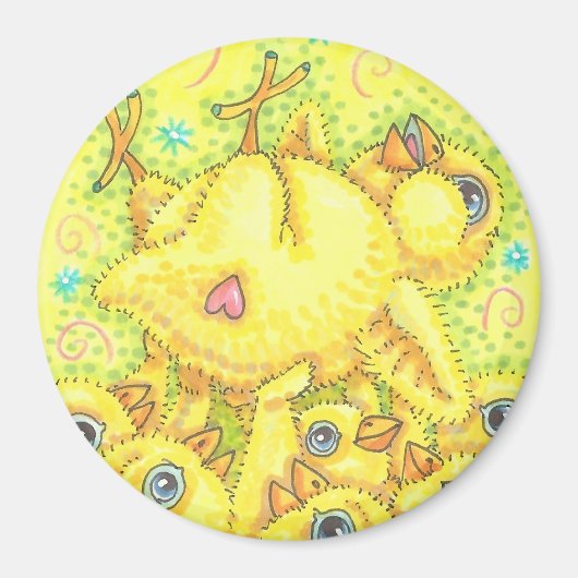 ROCKER CHICK MOSH PIT MAGNET Round *Customize (Voorkant)