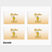 Rocker Chick Rechthoekige Sticker (Vel)