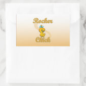 Rocker Chick Rechthoekige Sticker (Tas)