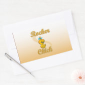Rocker Chick Rechthoekige Sticker (Envelop)