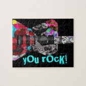 'Rocker Collectie' Guitar Puzzle met Cool Tin! Legpuzzel (Horizontaal)