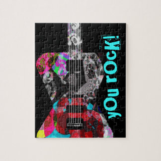'Rocker Collectie' Guitar Puzzle met Cool Tin! Legpuzzel