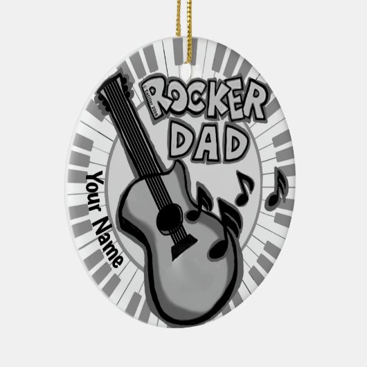 Rocker Dad Ornament (Rechts)