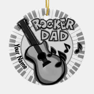 Rocker Dad Ornament