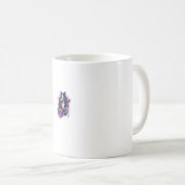 Rocker Drumming Border Collie Dog Drummer Koffiemok (Voorkant rechts)