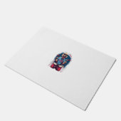 Rocker Drumming Labrador Retriever Dog Drummer Deurmat (Schuin)