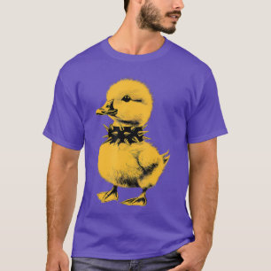 Rocker Duck Punk Metal Rock and Roll Muziekoddler  T-shirt