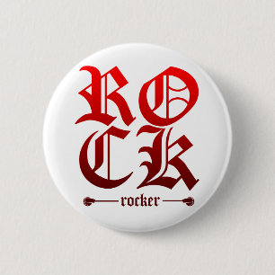 Rocker - Emo Alternative Grunge Rock Punk Scene Ronde Button 5,7 Cm