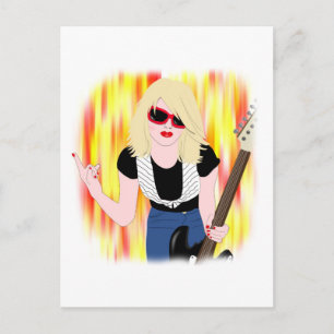 Rocker Girl Briefkaart