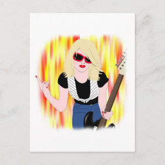 Rocker Girl Briefkaart