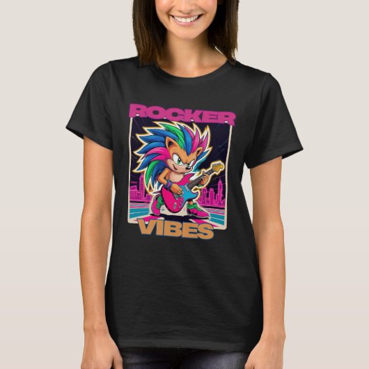 Rocker Hedgehog T-shirt (Voorkant)