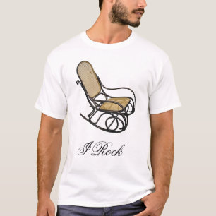 rocker, ik rots, stoel, schommelstoel t-shirt