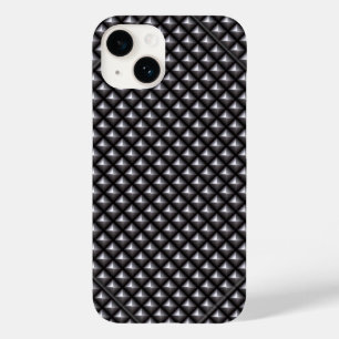 Rocker Industrieel Staal Geruite Diamanten Case-Mate iPhone 14 Hoesje